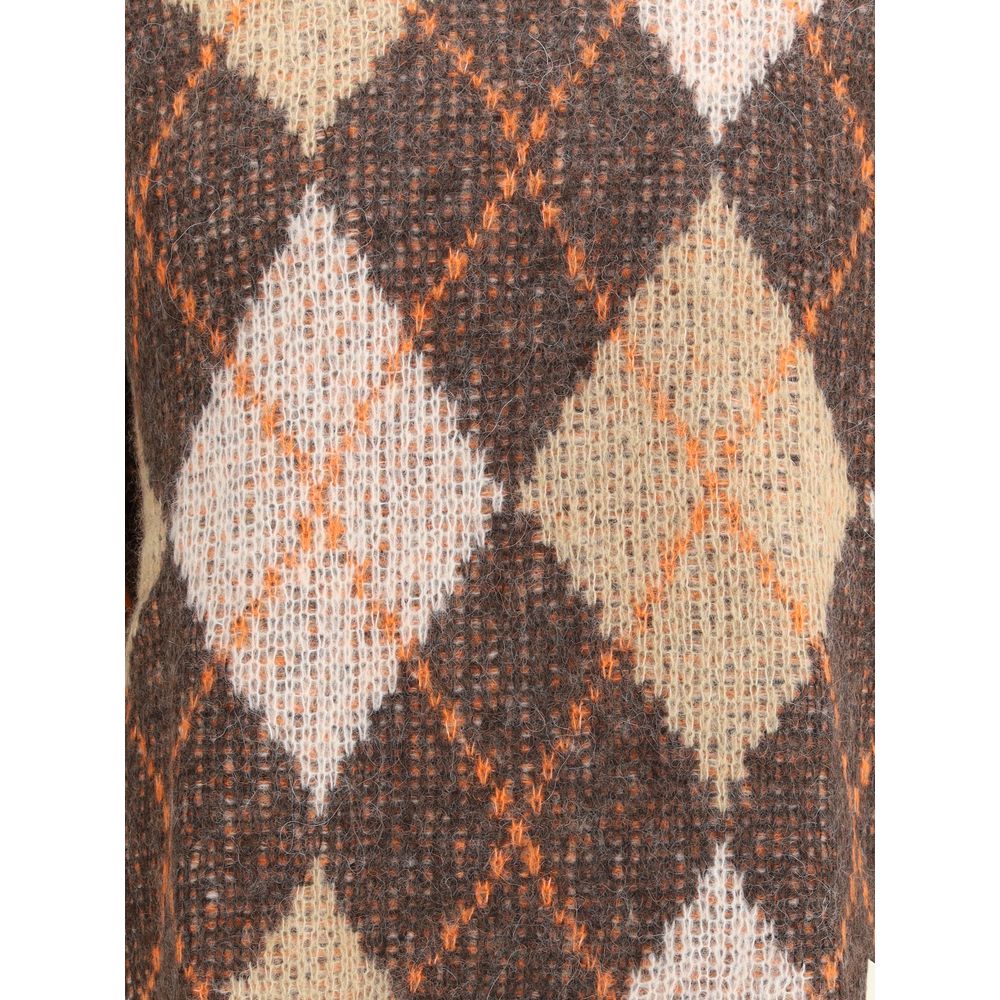 Brown Polyamide Sweatshirt - ventzia