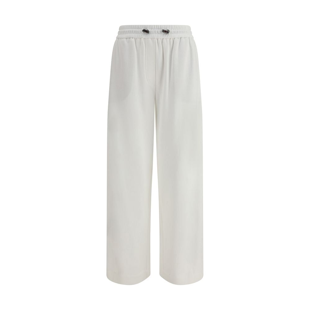 White Cotton Joggers (Workout Pants)
