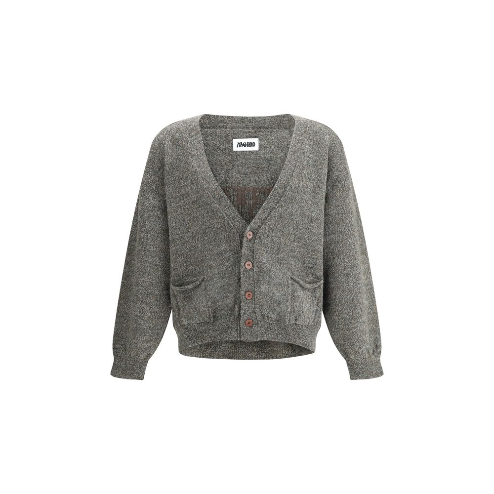 Gray Wool Cardigan - ventzia