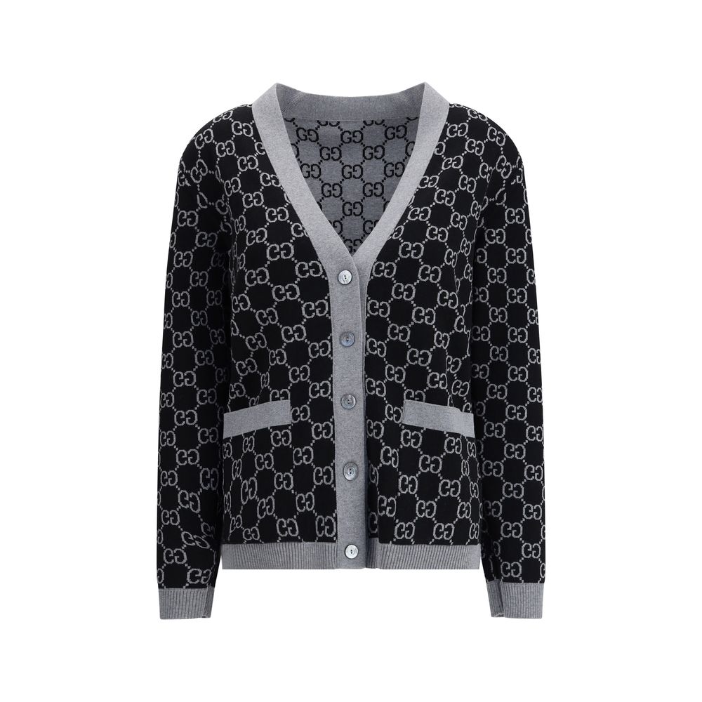 Black Wool Cardigan