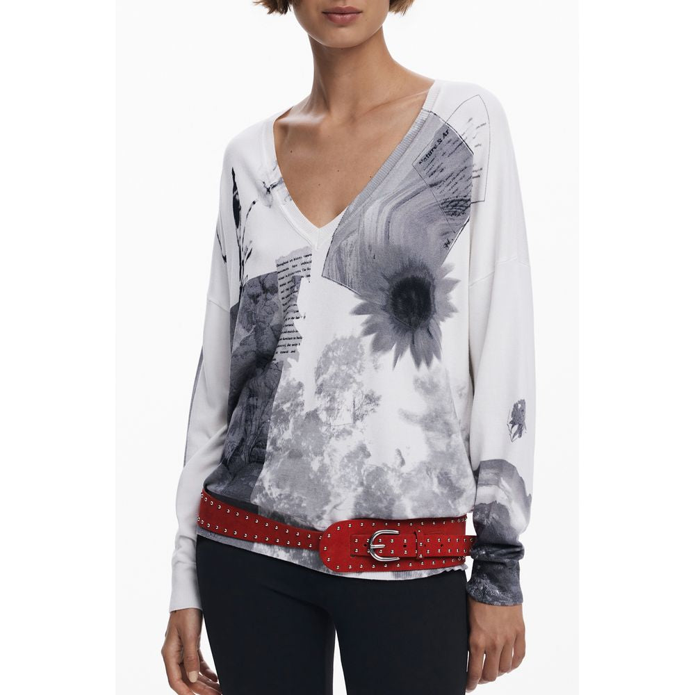 White Viscosa Women's Jersey - ventzia