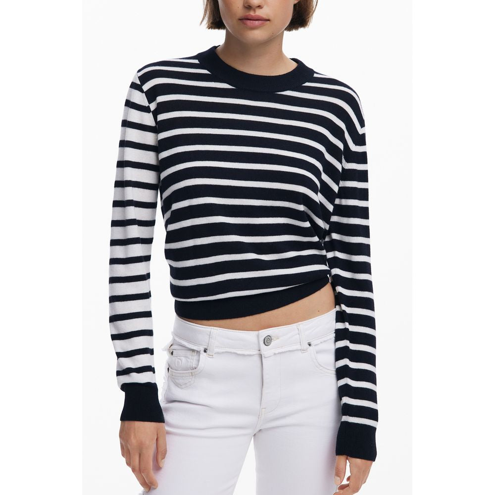 Black Polyester Women Sweater - ventzia