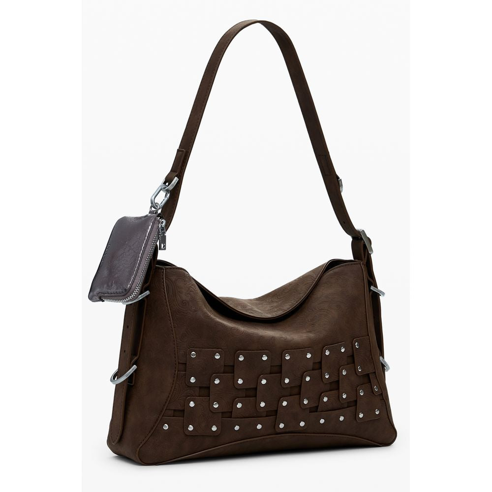 Marrone Poliuretano Women Handbag - ventzia