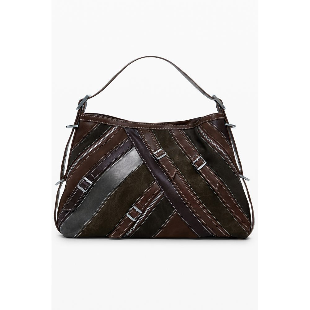 Brown Polyethylene Handbag