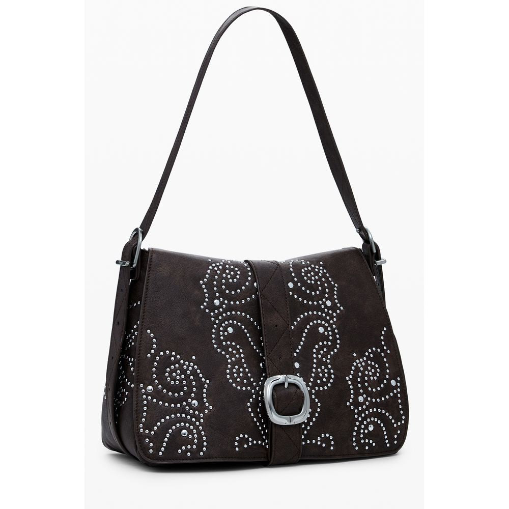 Marrone Poliuretano Women Handbag - ventzia