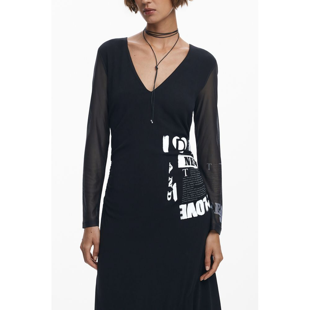 Black Polyester Dress