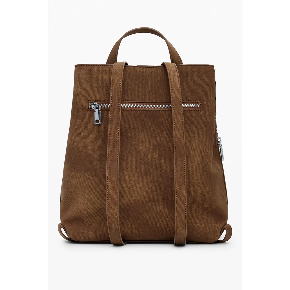 Brown Polyethylene Backpack
