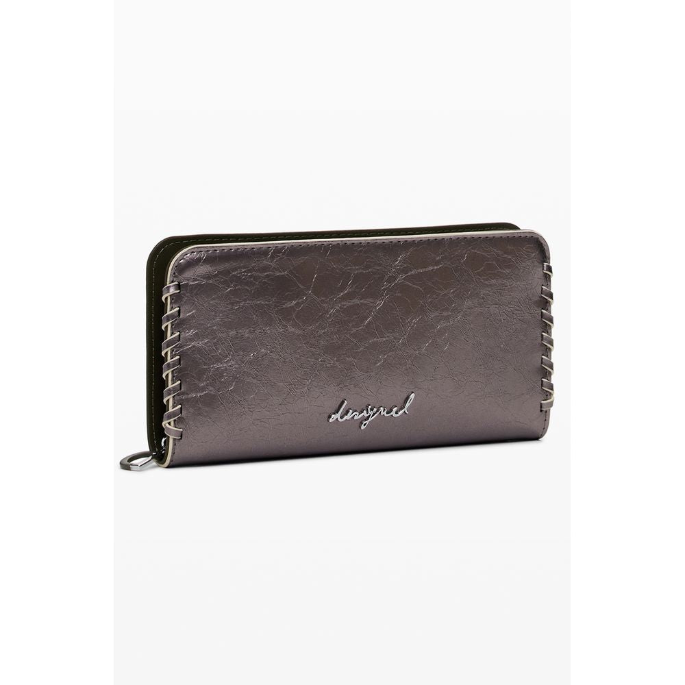 Bronze Polyurethane Women Wallet - ventzia