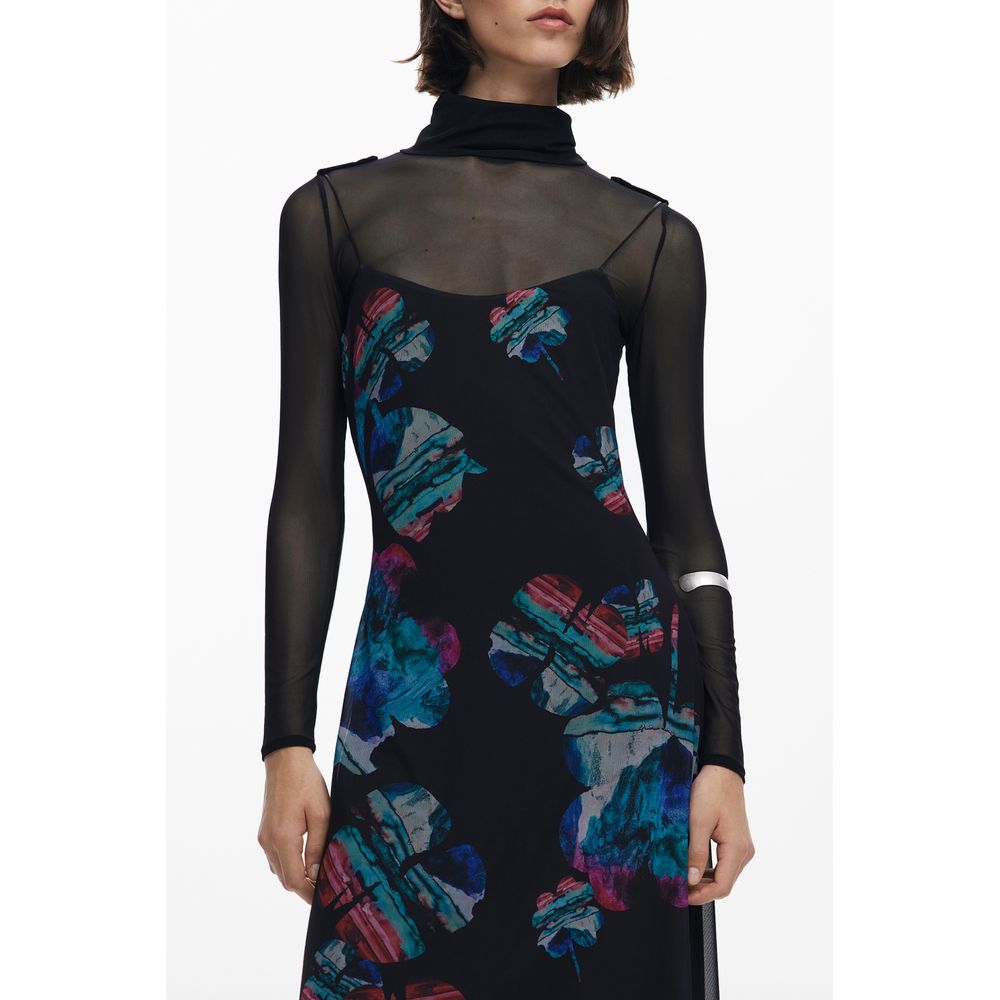 Nero Polyester Woman Dress - ventzia