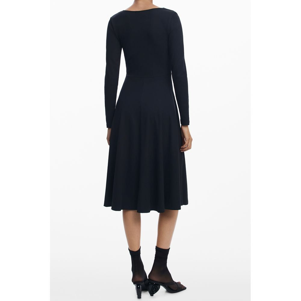 Black Cotton Women Dress - ventzia
