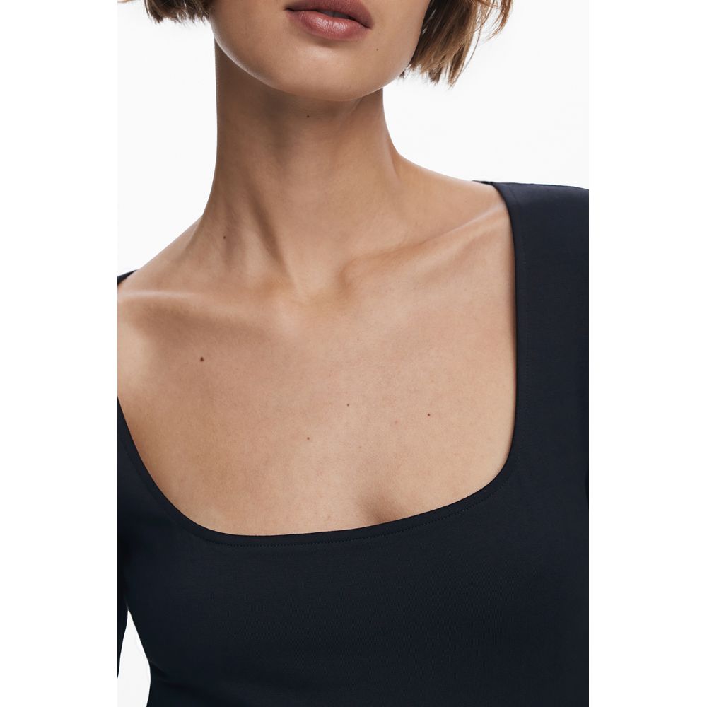 Black Cotton Women Dress - ventzia