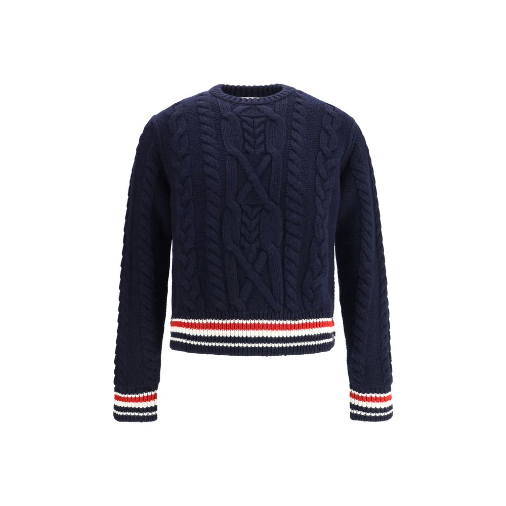 Blue Fleece Wool Sweatshirt - ventzia