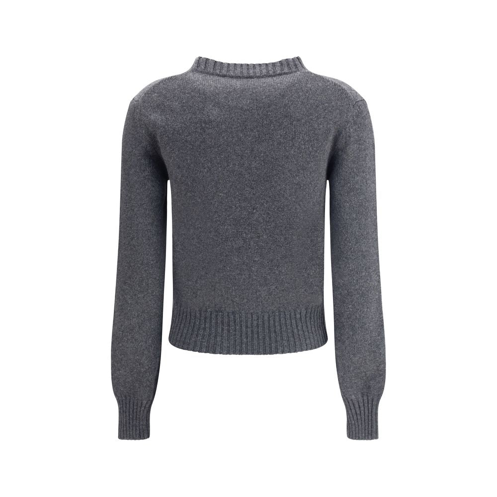 Gray Cashmere Cashmere Sweater - ventzia