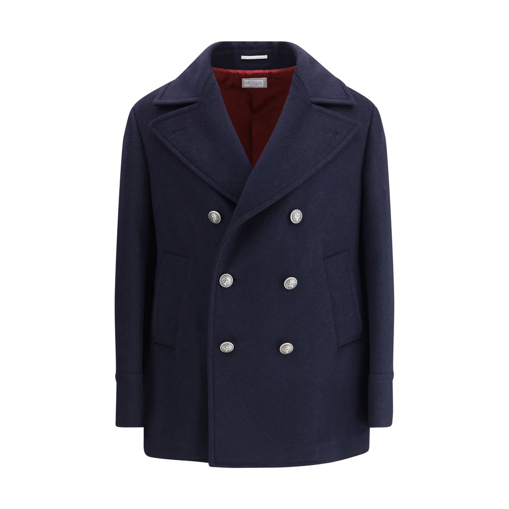 Blue Wool Coat - ventzia