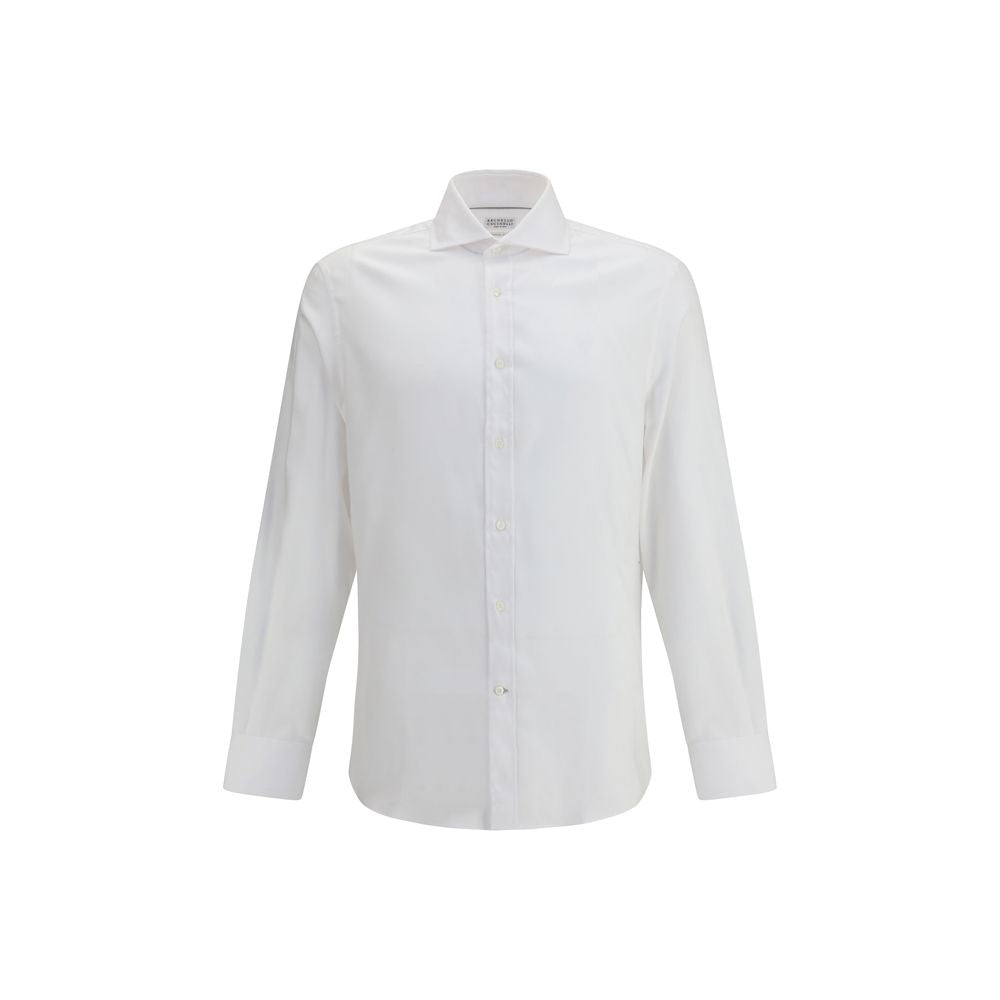 White Cotton Dress Shirt - ventzia