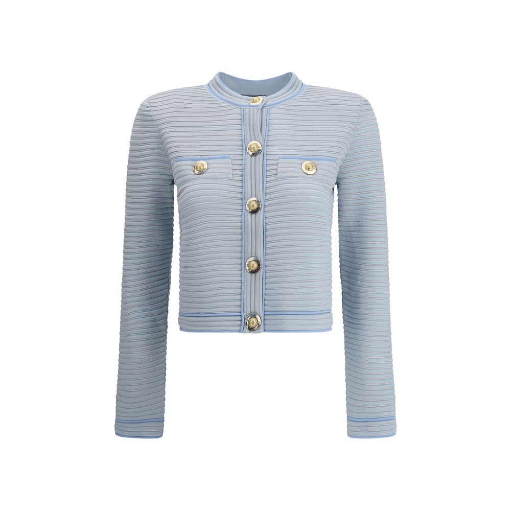 Light Blue Viscose Cardigan - ventzia