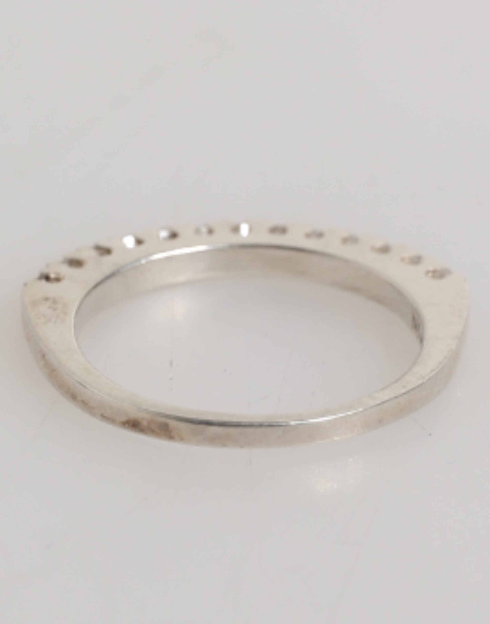 Sterling Silver 925 Band Pave CZ Crystal Eternity Ring - ventzia