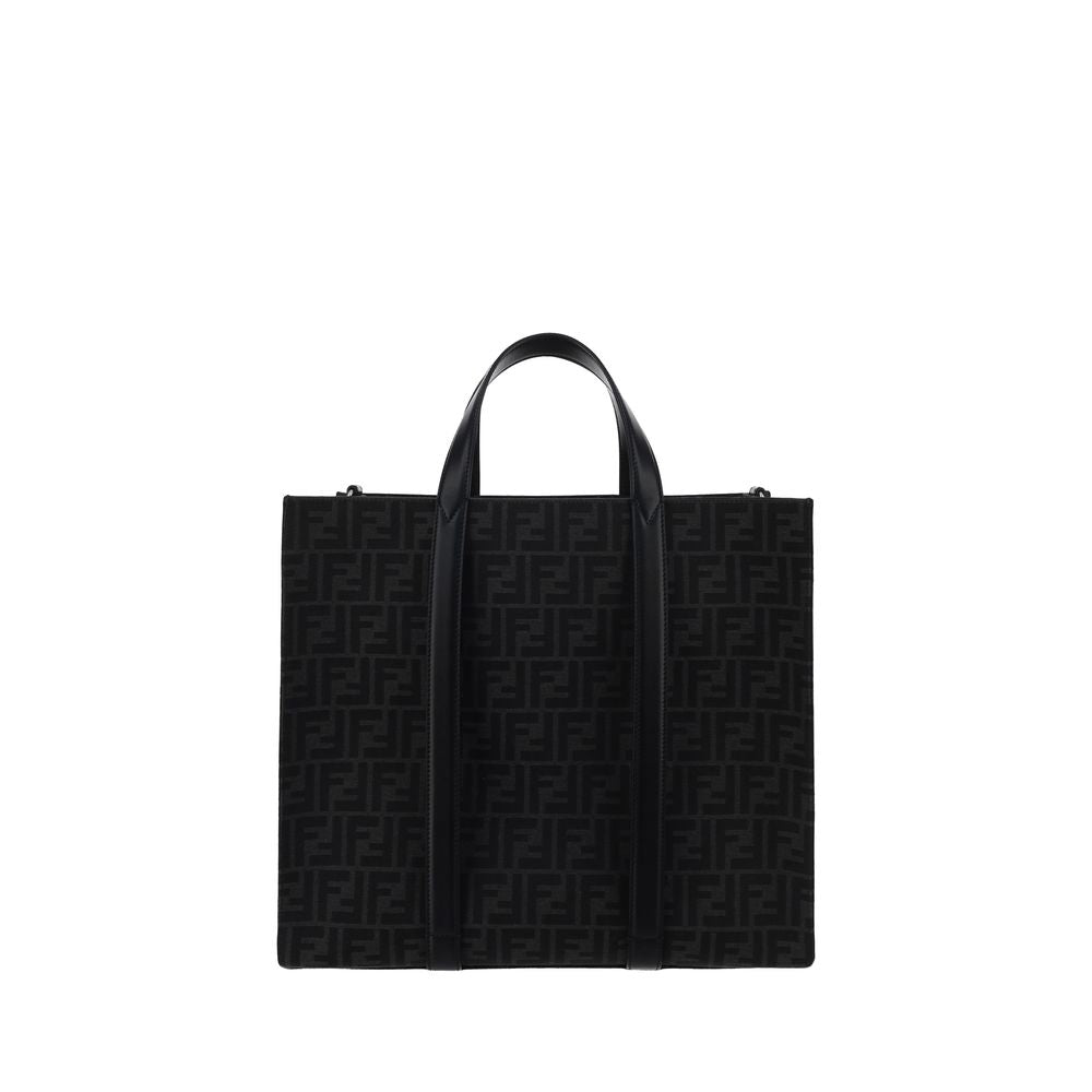 Black Polyester Shoulder Bag - ventzia