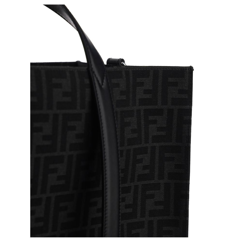 Black Polyester Shoulder Bag - ventzia