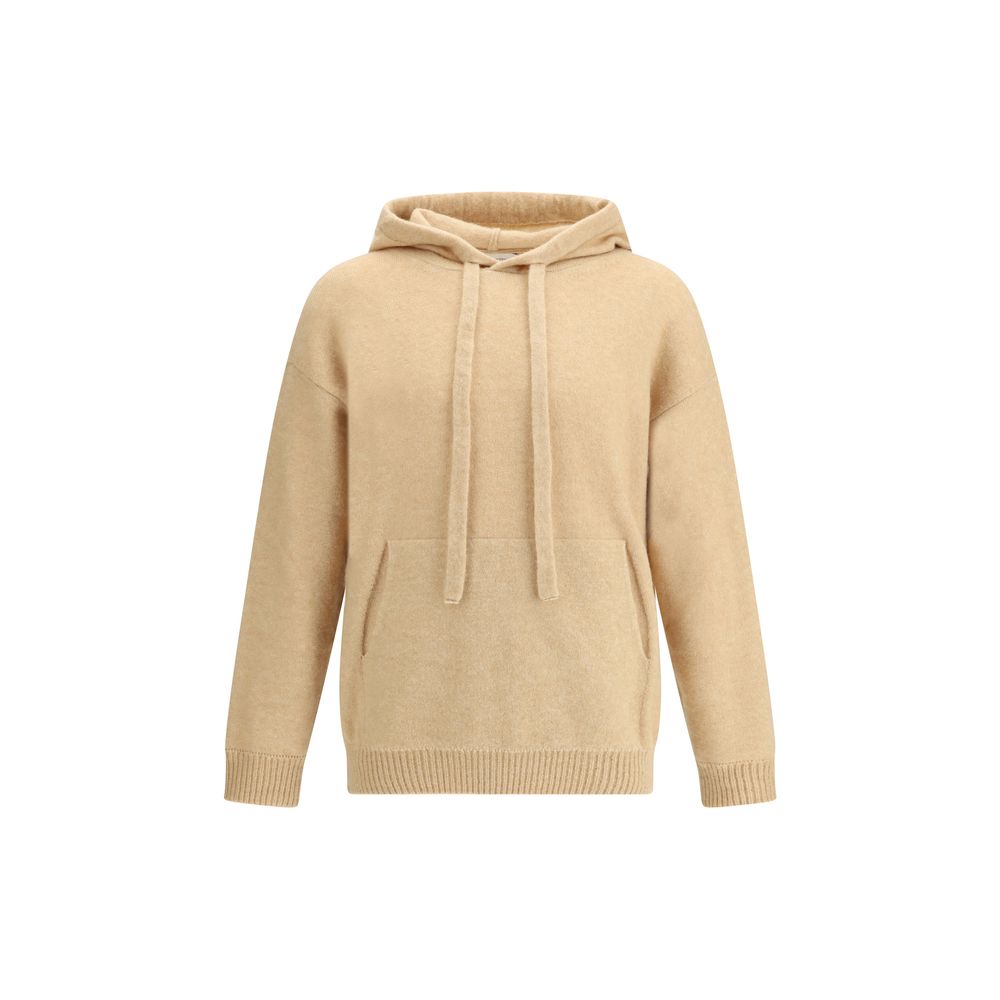 Beige Cashmere Hoodie - ventzia