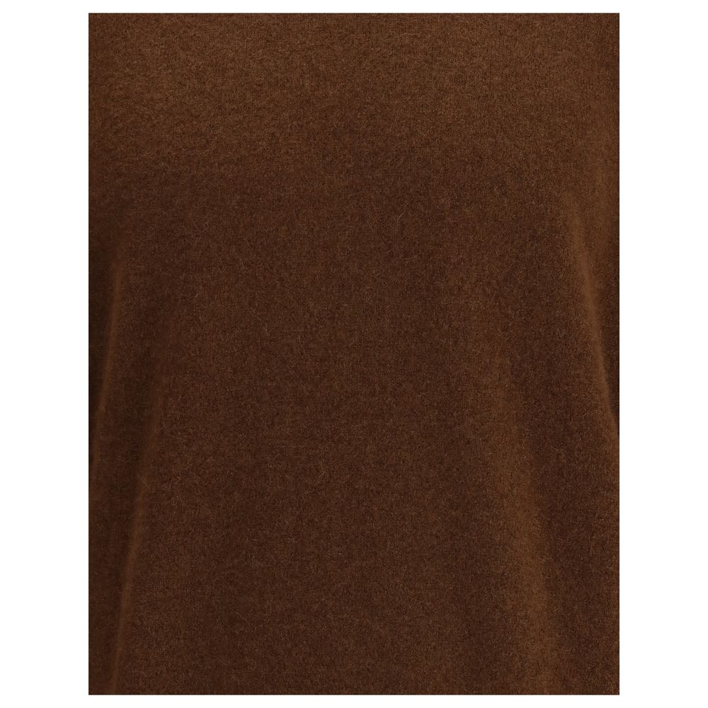 Brown Cashmere Cashmere Sweater - ventzia