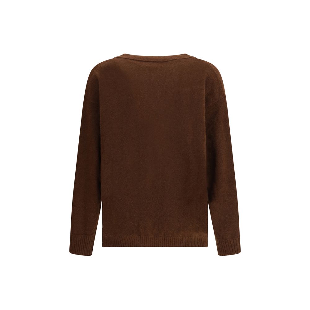 Brown Cashmere Cardigan - ventzia