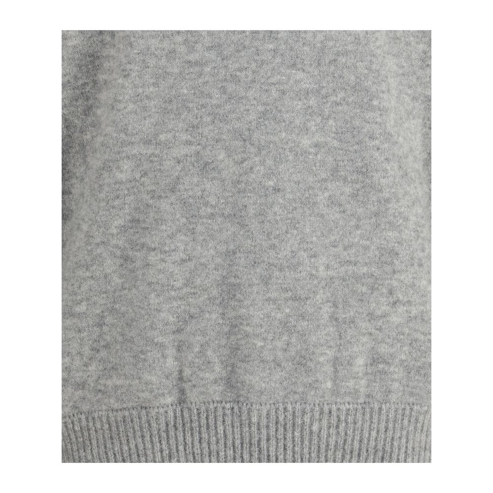 Gray Cashmere Cashmere Sweater - ventzia