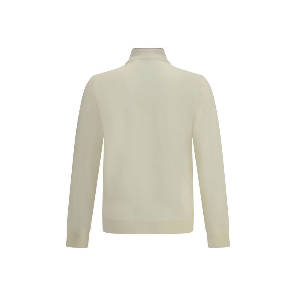 Cream Wool Turtleneck - ventzia