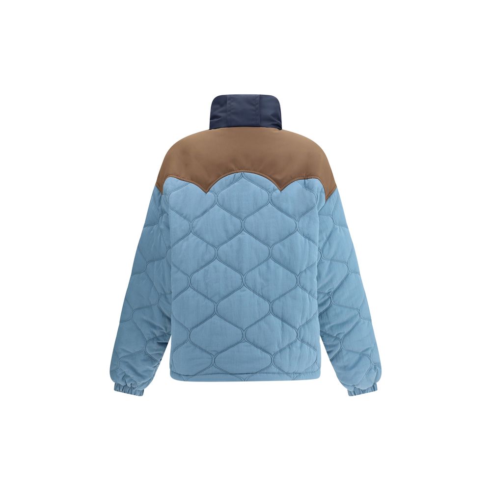 Light Blue Polyamide Coat - ventzia