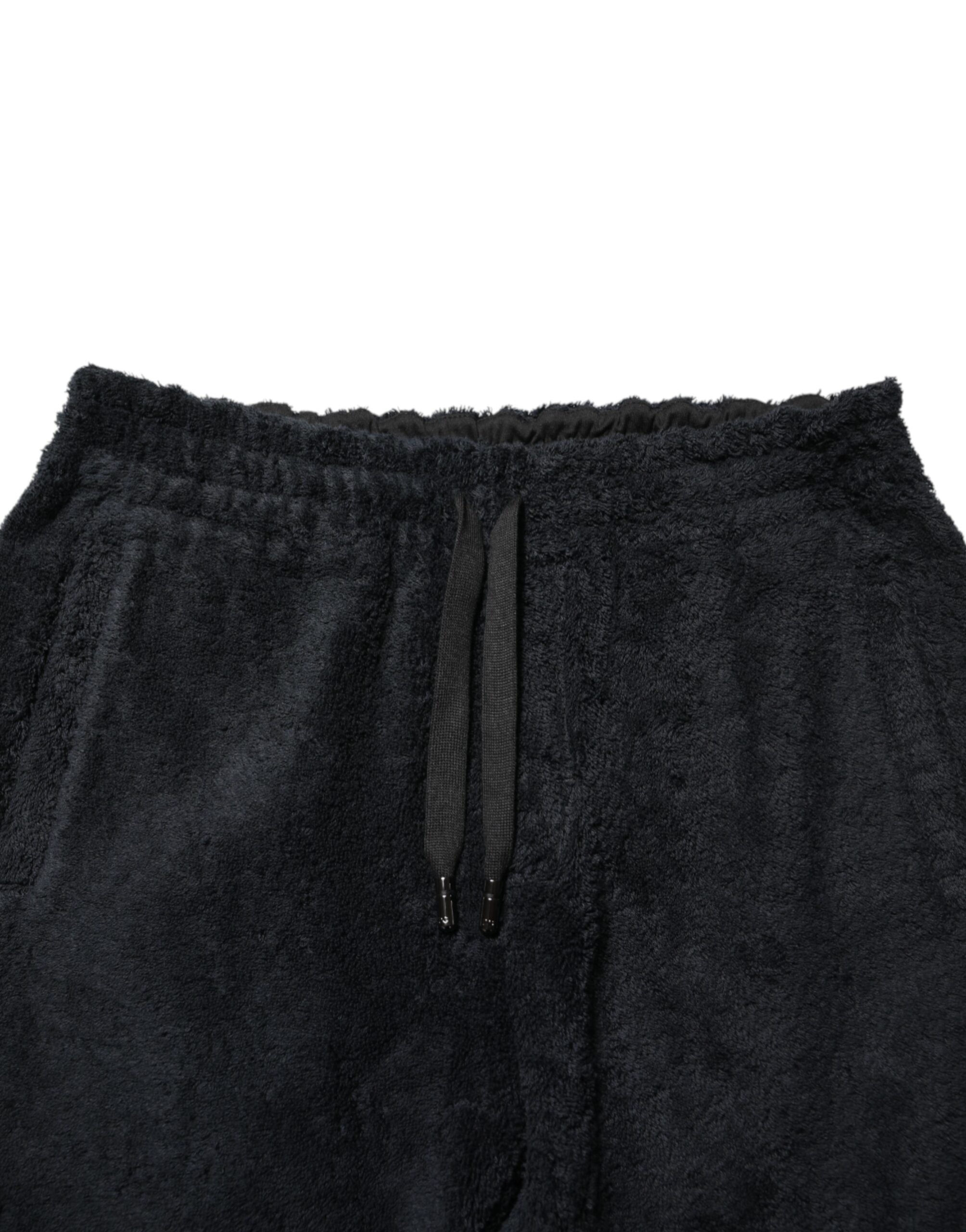 Black Cotton Logo Men Jogger Sweatpants Pants - ventzia
