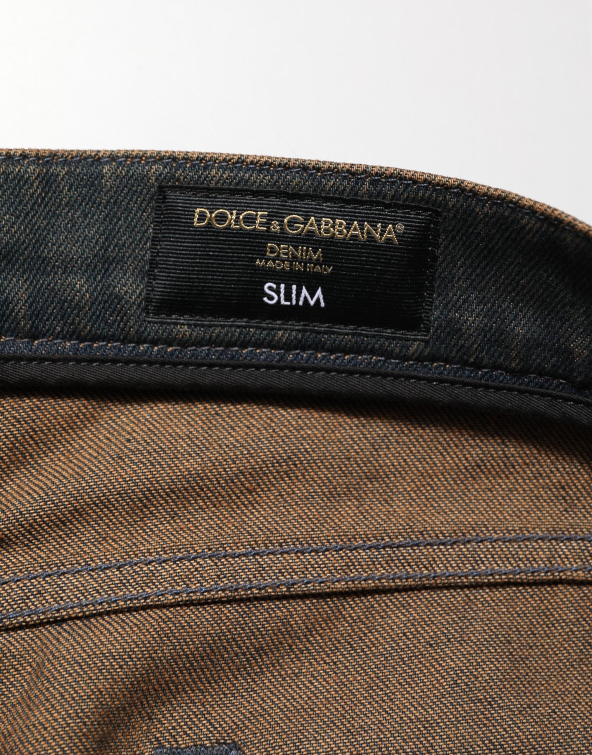 Dark Brown Tattered Cotton Skinny Denim Jeans - ventzia