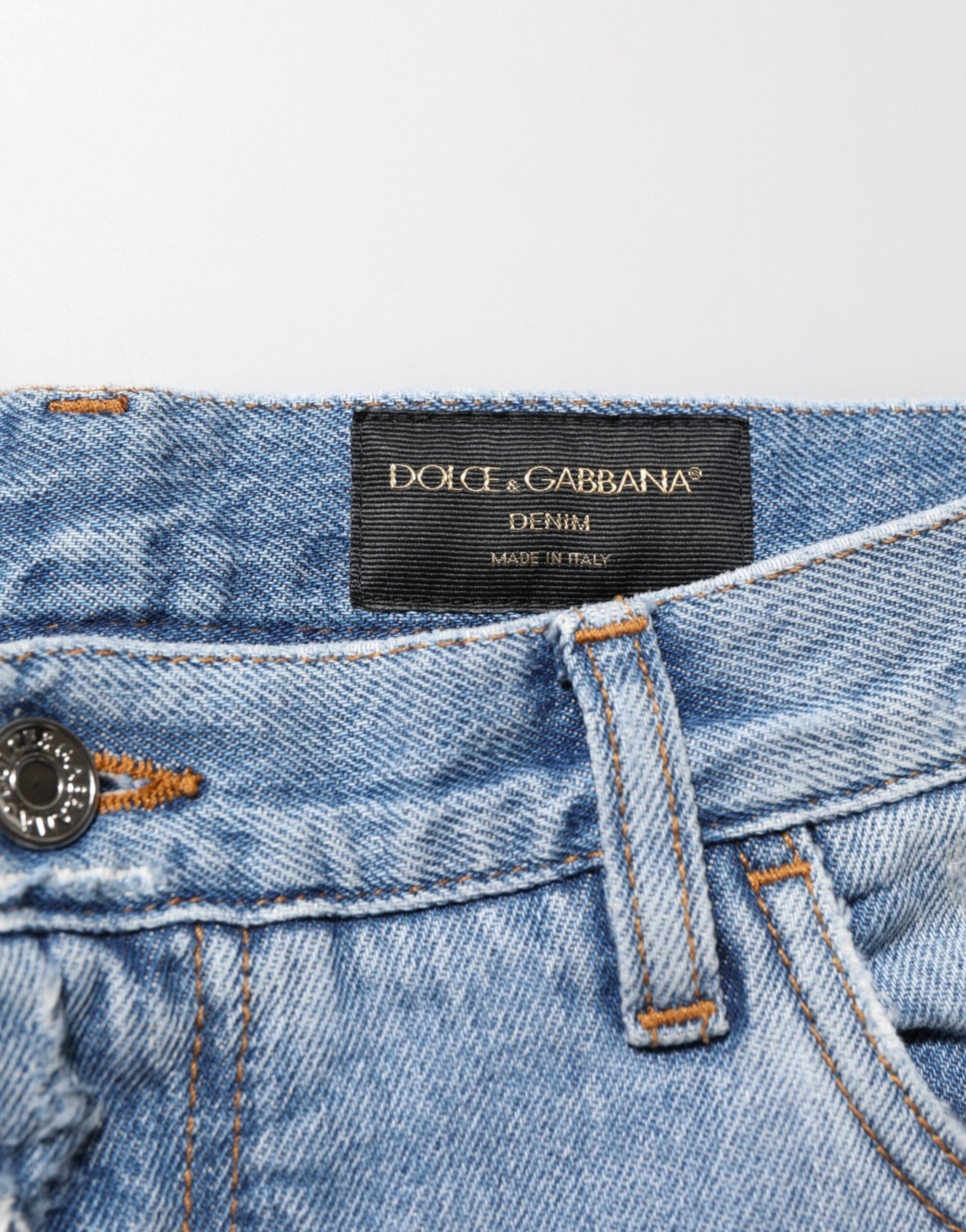 Blue Distressed Ripped Denim Pants Jeans - ventzia
