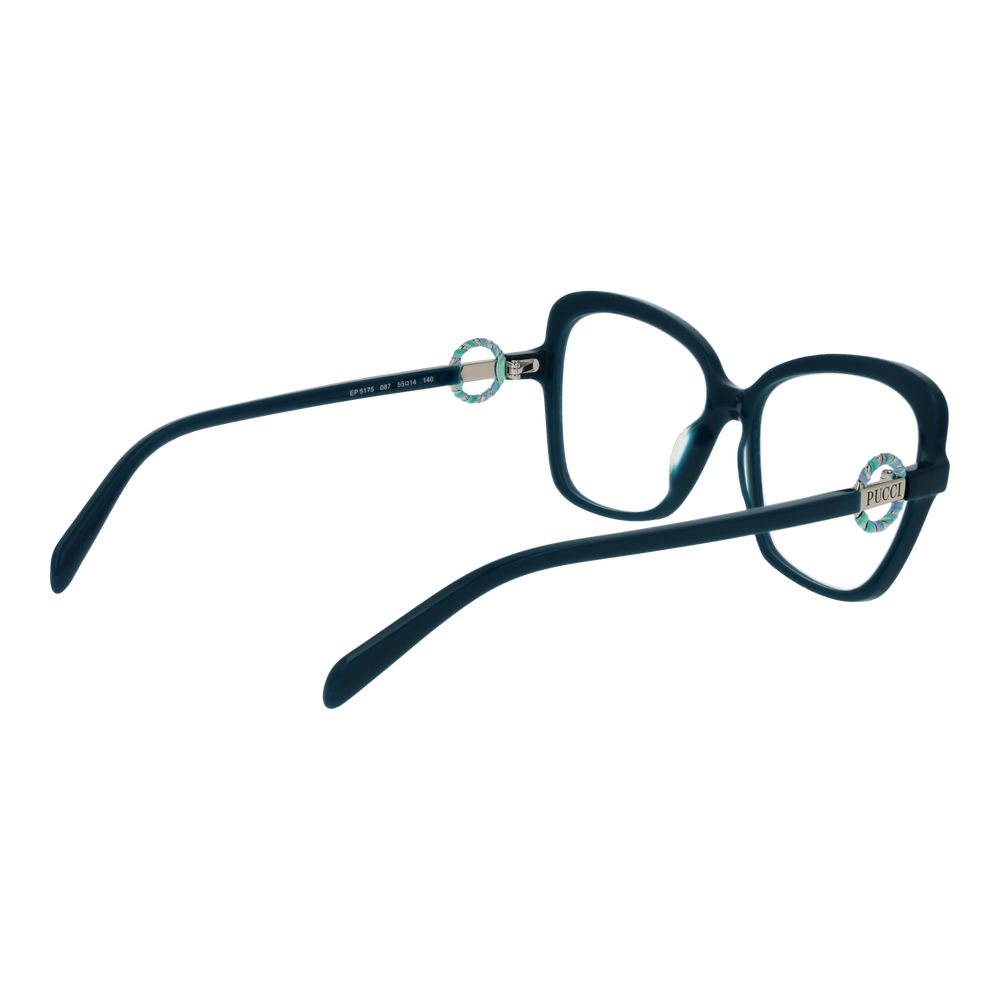 Turquoise Plastic Glasses (Frames) - ventzia