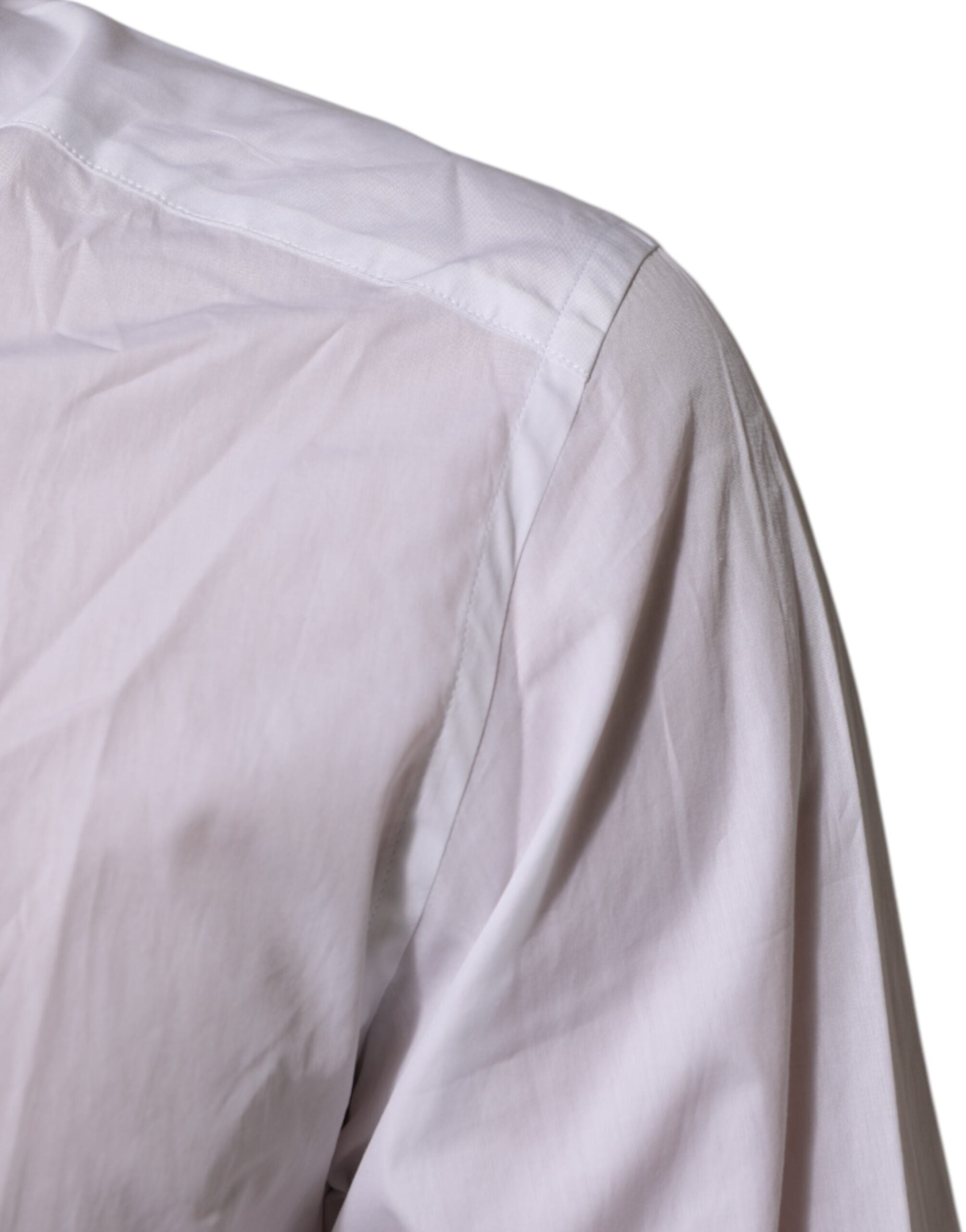 White Crown Collared GOLD Formal Dress Shirt - ventzia