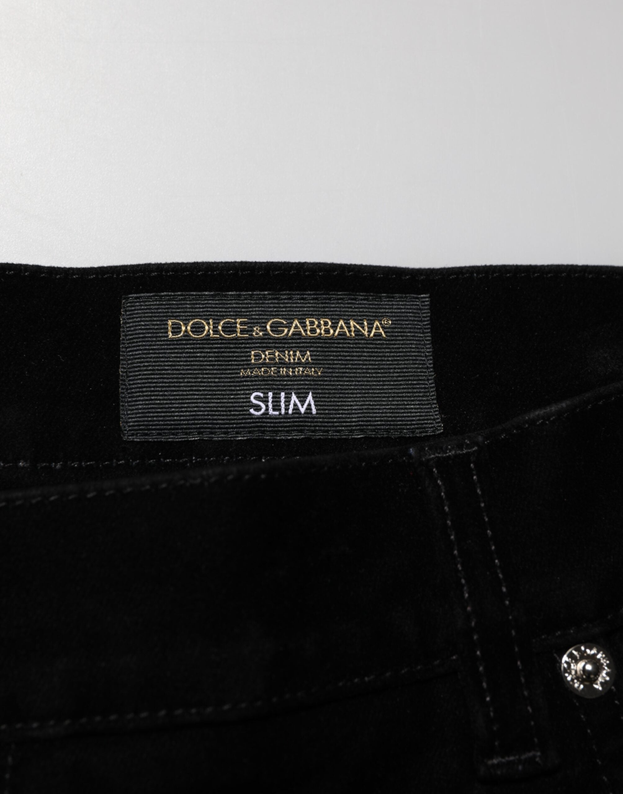 Black Cotton Slim Fit Denim Trouser Jeans - ventzia