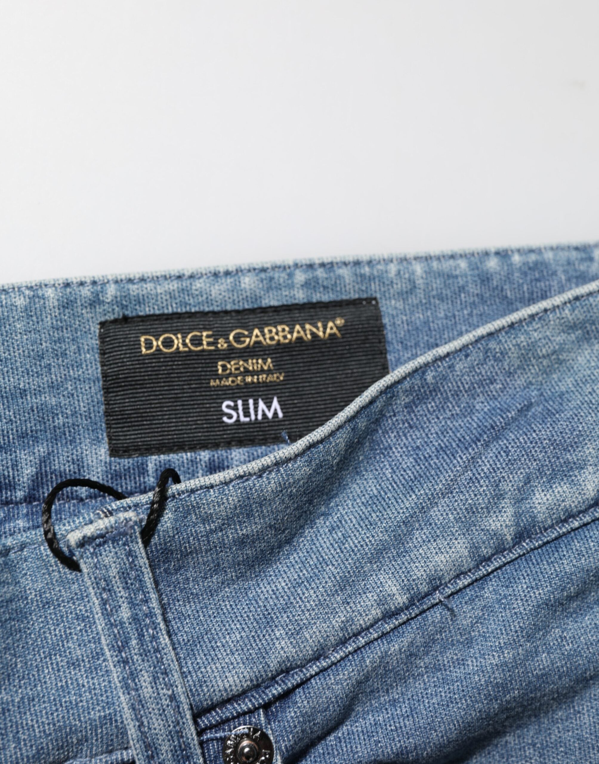 Blue Cotton Stretch Slim Fit Men Denim Jeans - ventzia