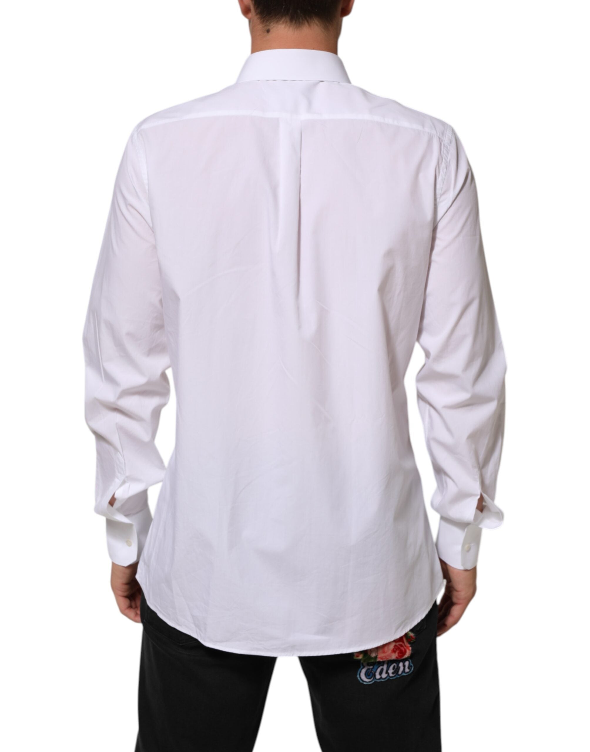 White Cotton MARTINI Men Formal Dress Shirt - ventzia