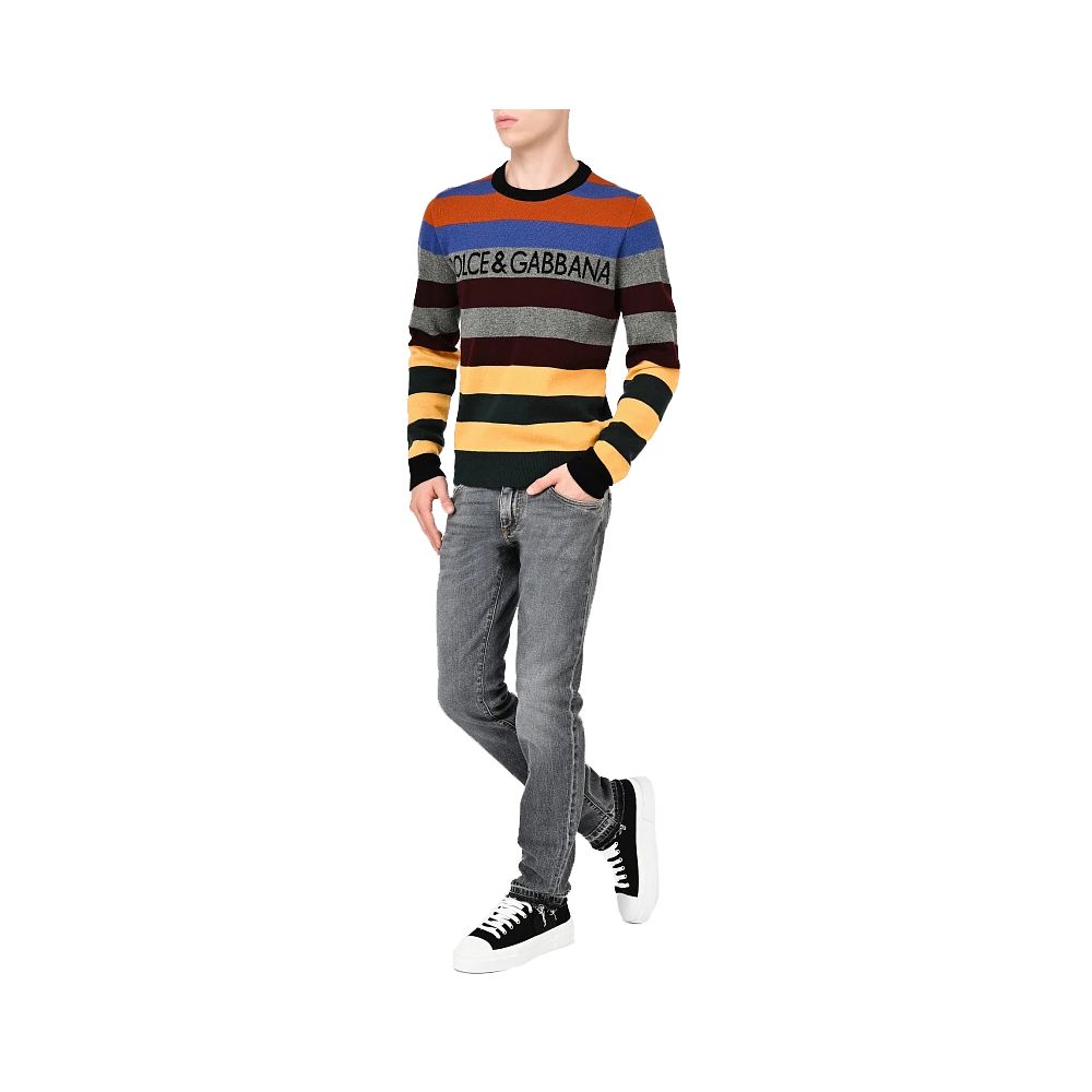 Multicolor Cashmere Sweater - ventzia