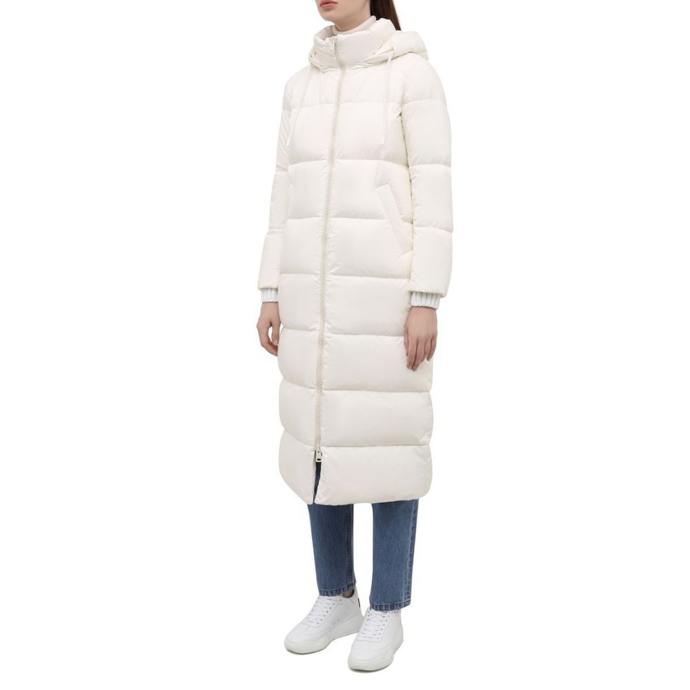 White Nylon Jackets & Coat - ventzia