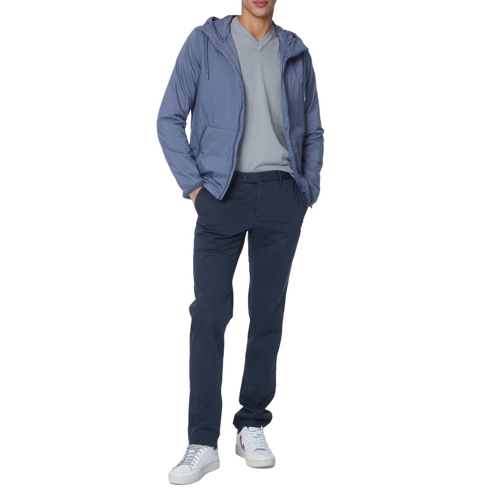 Blue Polyamide Jacket - ventzia