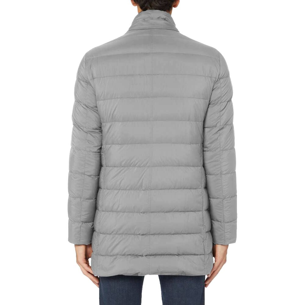 Gray Polyamide Jacket - ventzia