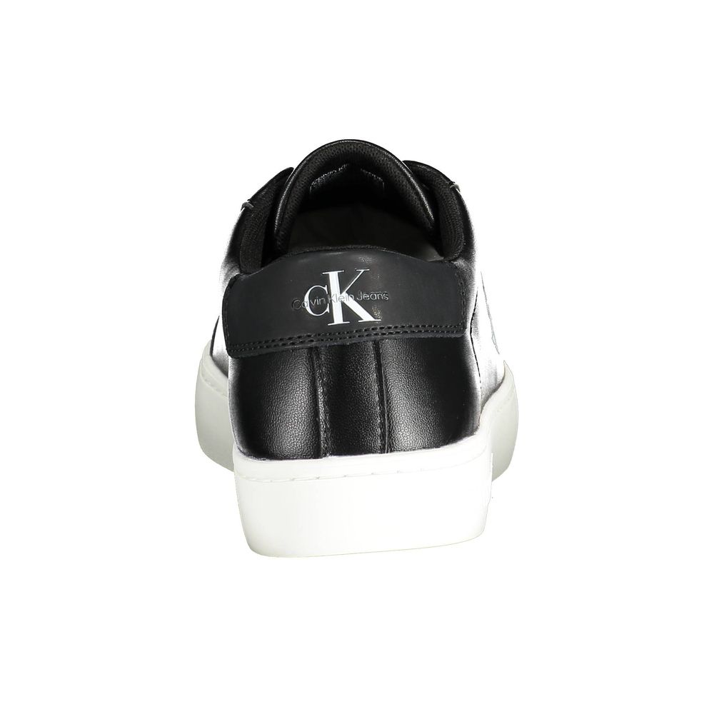 Black Polyester Sneaker - ventzia