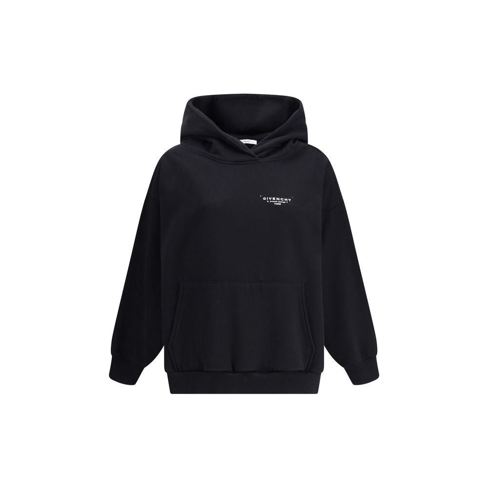 Black Cotton Sweatshirt - ventzia
