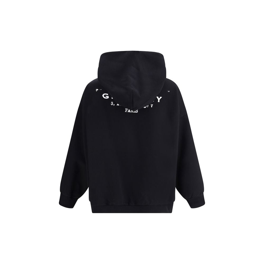Black Cotton Sweatshirt - ventzia