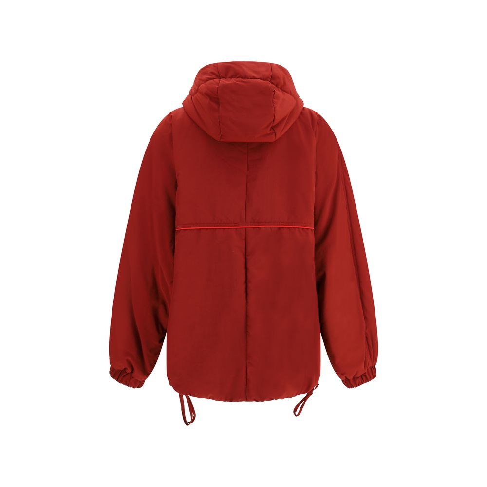Red Polyamide Shell Jacket - ventzia