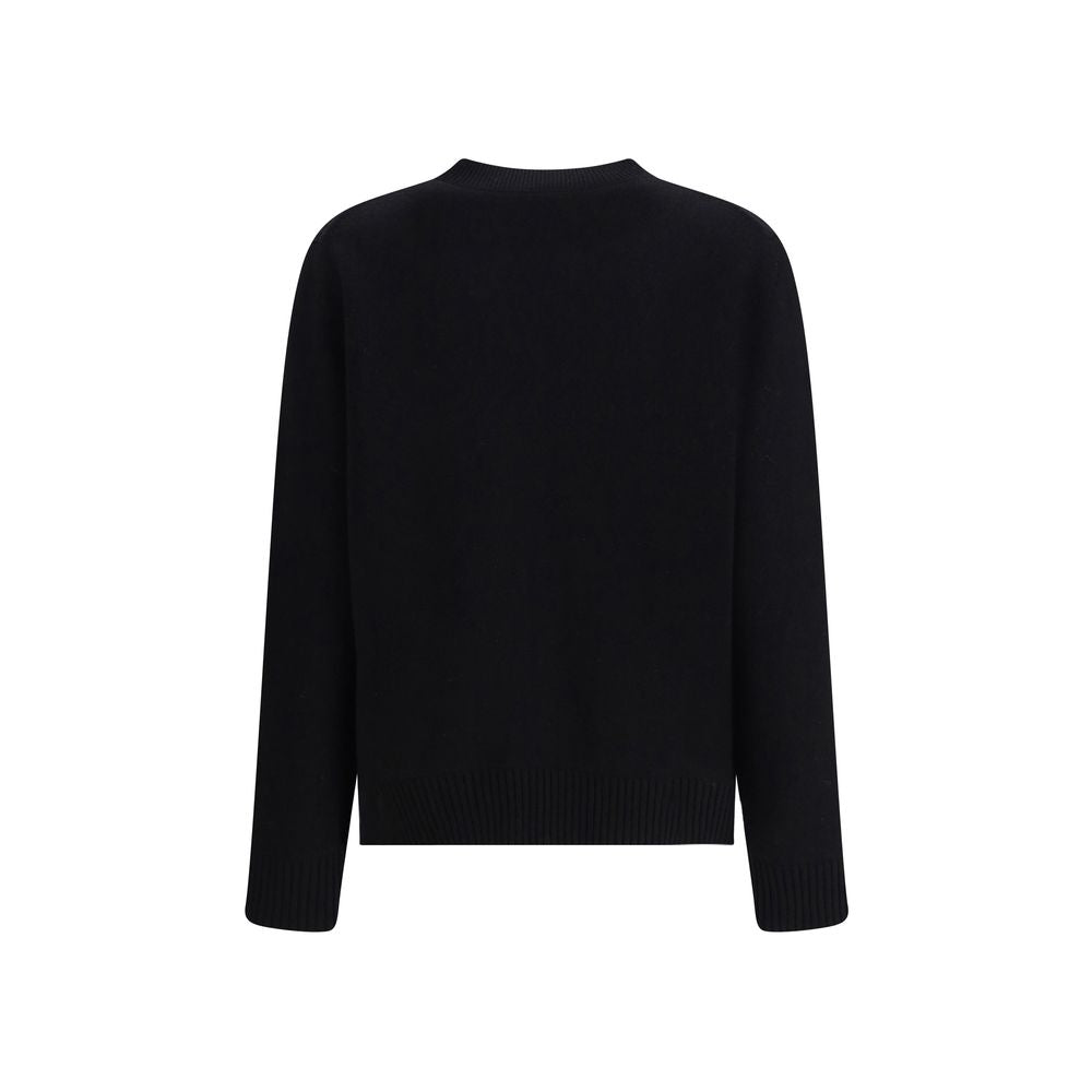 Black Wool Sweatshirt - ventzia