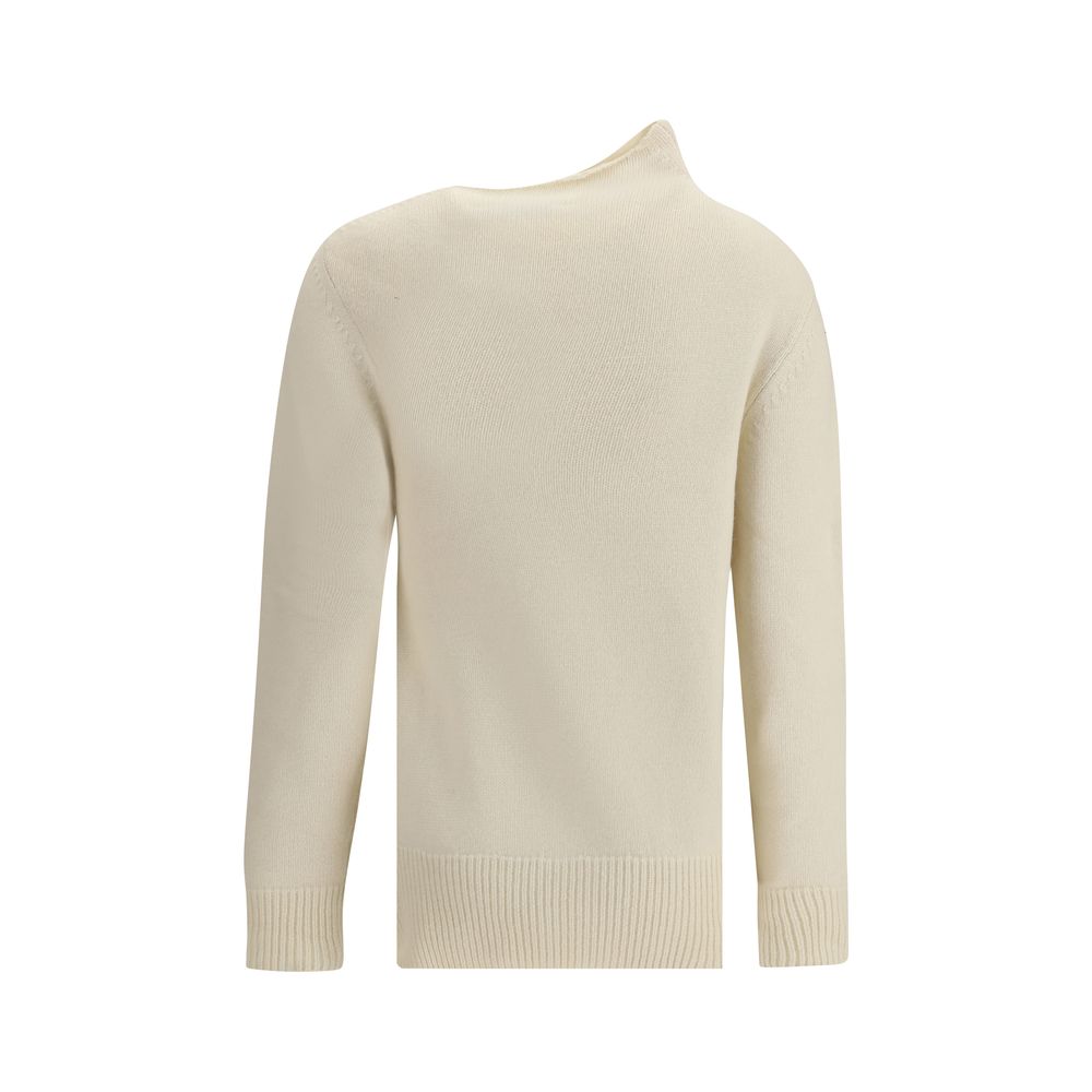 White Cashmere Sweatshirt - ventzia
