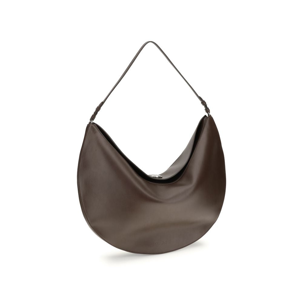 Brown Calf Leather Bos Taurus Shoulder Bag - ventzia
