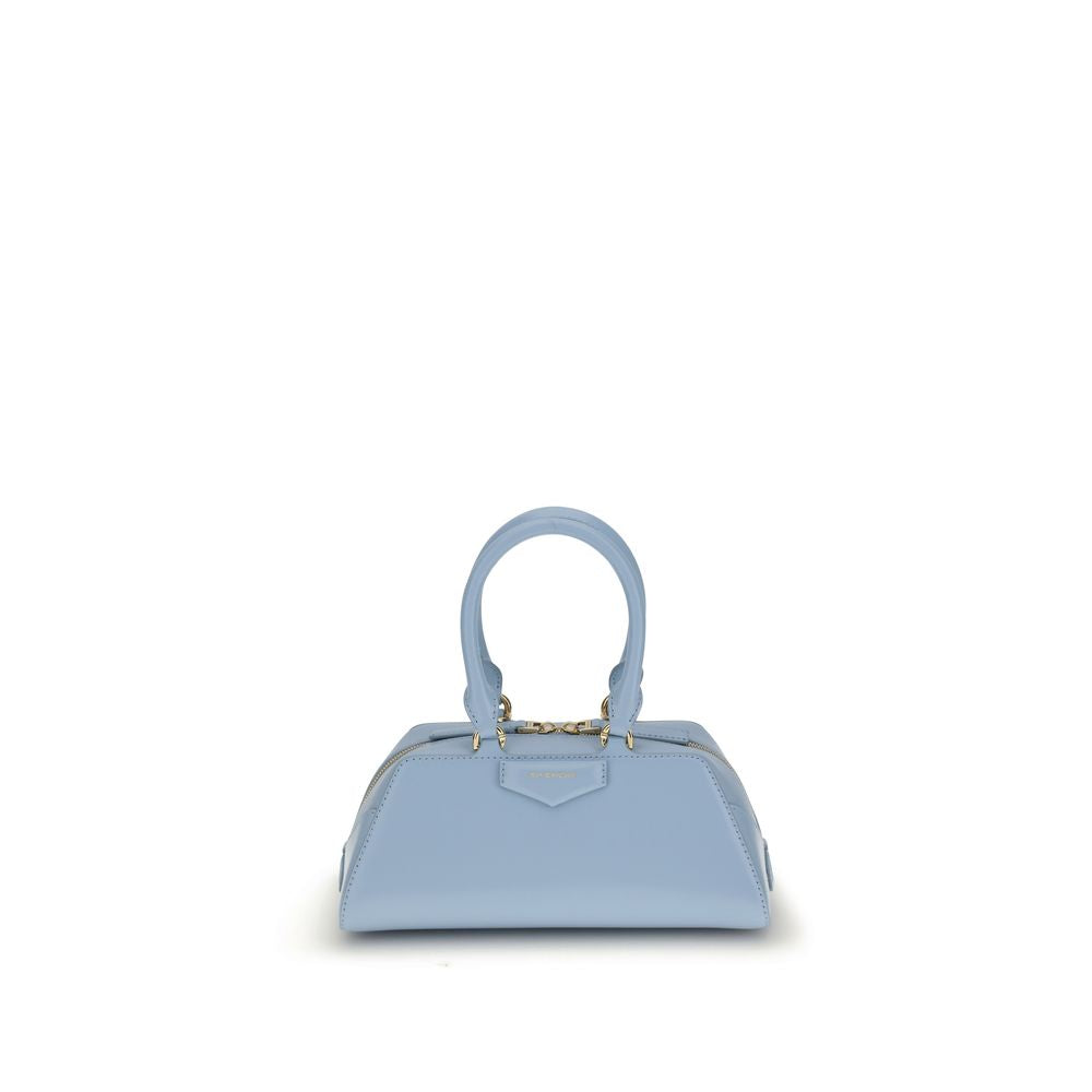 Light Blue Calf Leather Bos Taurus Handbag - ventzia
