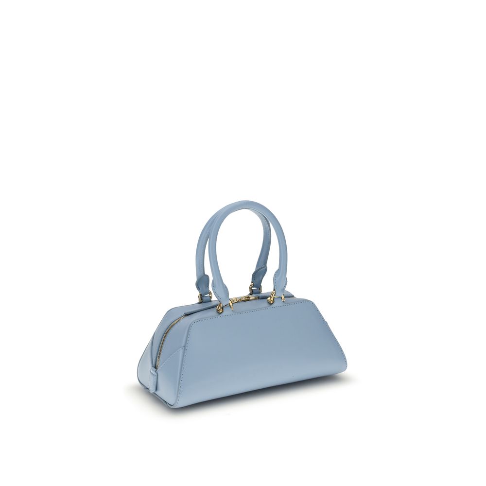 Light Blue Calf Leather Bos Taurus Handbag - ventzia